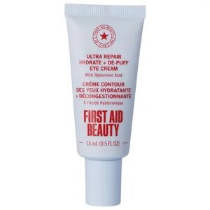 First Aid Beauty Ultra Repair Hydrate + Depuff Eye Cream with Hyaluronic Acid
